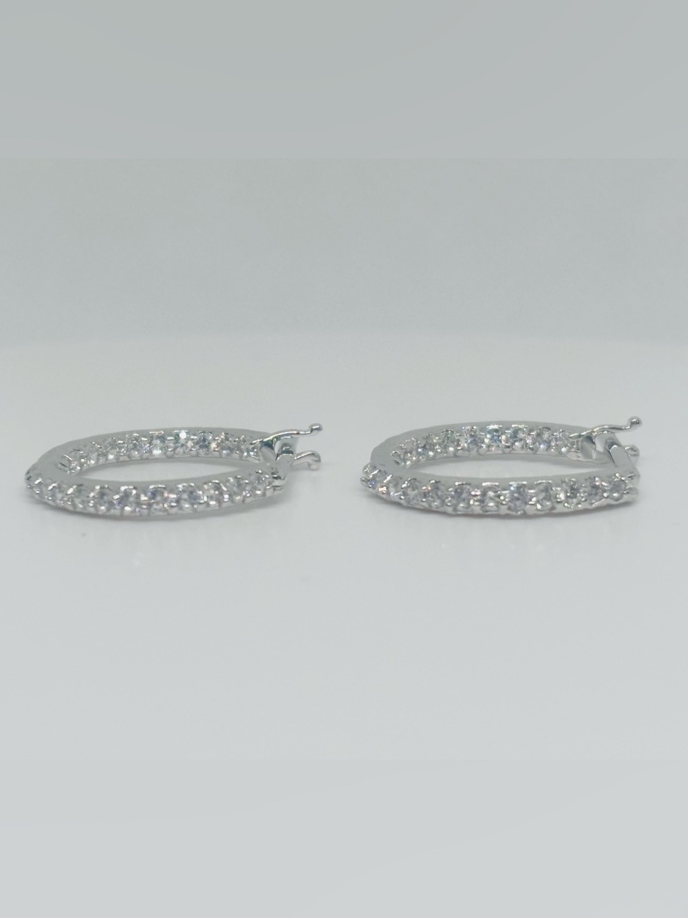 MOISSANITE Loop Earrings